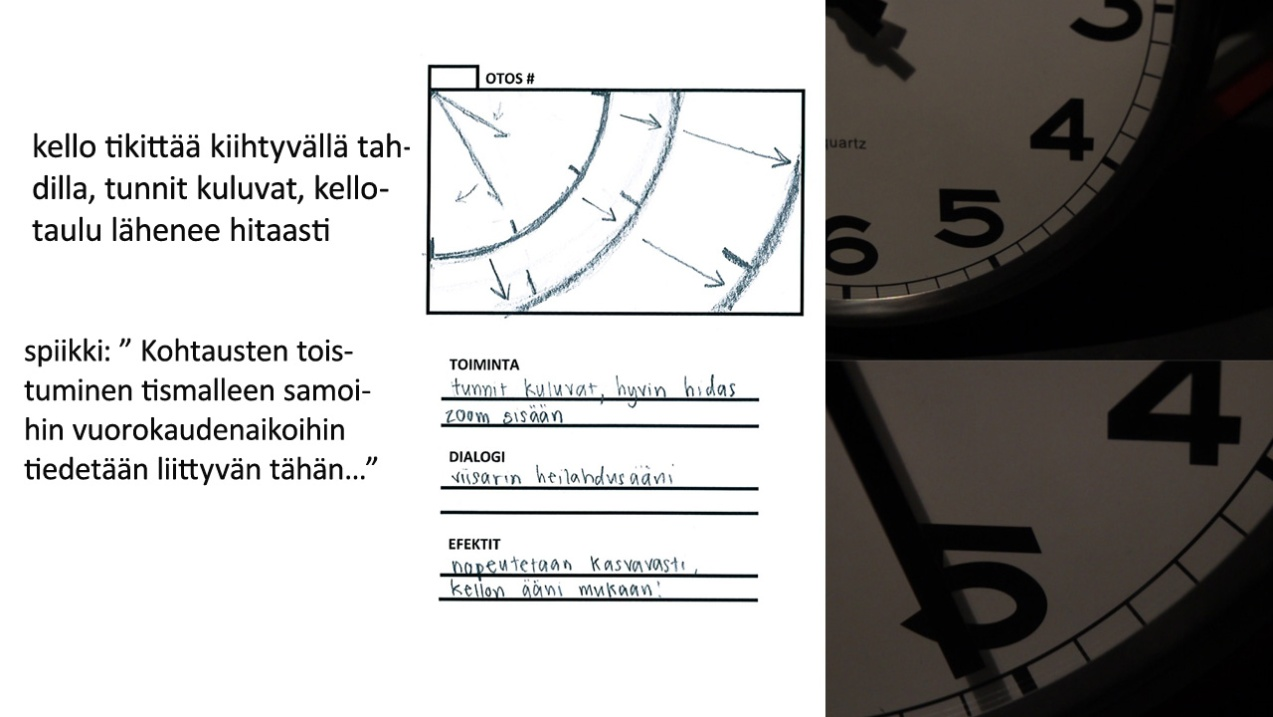 35 KUVA 16. Tekstistä valmiiseen kuvaan Haastatteluiden äänen jälkikäsittelyssä tärkeimmät osiot olivat taustakohinan poisto ja ääniraidan muuntaminen monosta stereomuotoon.