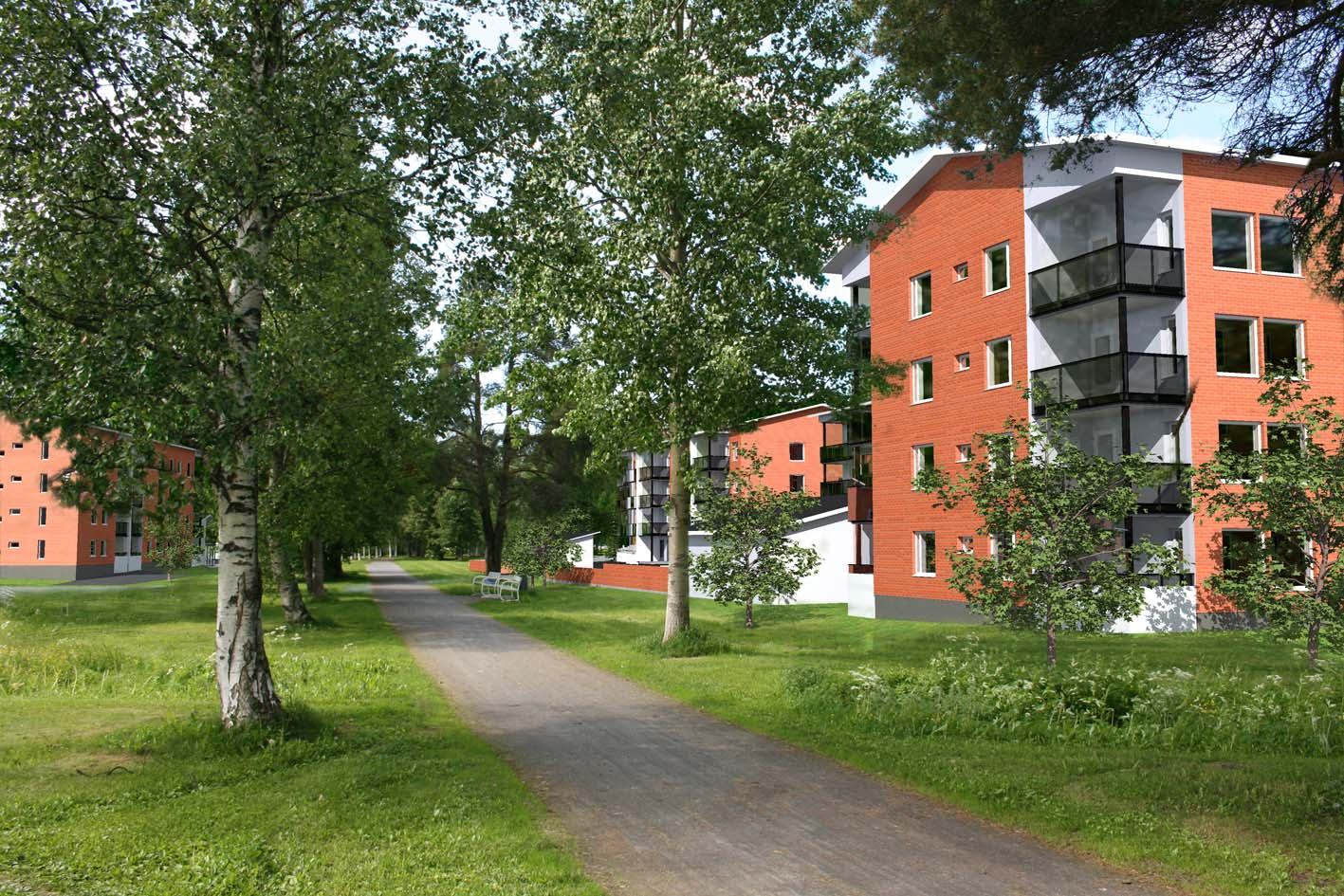 21 autopysäkit. Kävelyyn ja pyöräilyyn on hyvät mahdollisuudet, yhteyksiä on Hanhitien ja Joutsentien varressa sekä Höyhtyänpuistossa. 5.