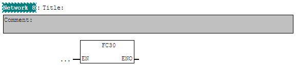 Siemens S7, esimerkki 1 Funktioon