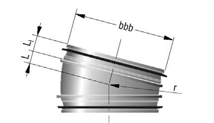 Liitin ja käyrä BDEC - Liitin BDEB - Käyrä 15 L Puristekäyrä 0... 00 Ks.