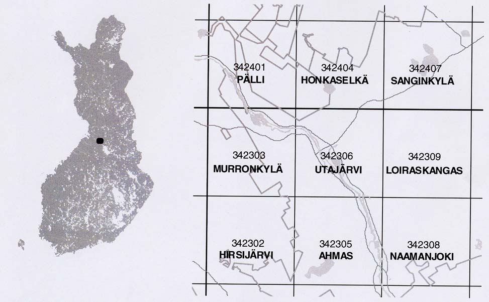 MAAPERÄKARTTA 1 : 20 000 SELITYS LEHTI 3423 06 UTAJÄRVEN KARTTA-ALUEEN