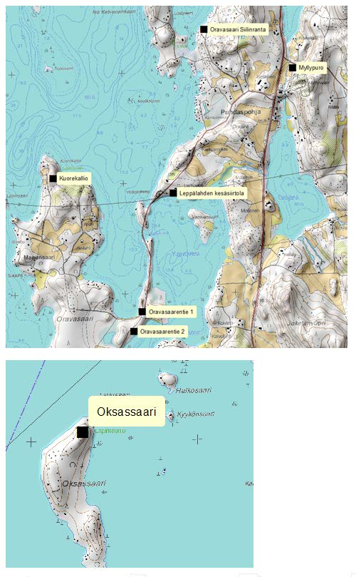 y101 /Leppälahden osayleiskaava/kaavaselostus Ehdotusvaihe 11.10.2016 (20) Leppälahden koulu Kuva 10 Muinaisjäännösten sijainti.