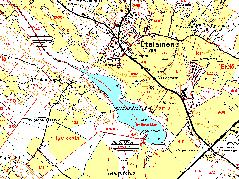 foripitoisuus oli kesäaikaan lievää rehevyyttä osoittava (16 μg/l) ja talvella selvästi rehevä (48 μg/l).