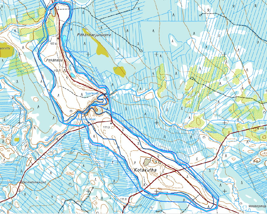 22 Kotakulha ja Pitkäharju ovat Muurolan-Meltosjärven harjujaksoon kuuluvia selänneharjuja noin 3,9 km pitkällä harjualueella.