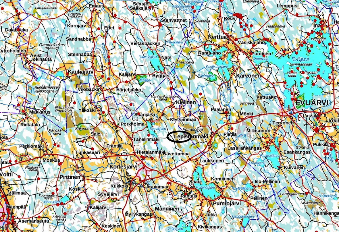 4 1. Perustiedot Inventointialue: Kauhavan Suolinevan tuulipuiston hankealue Kauhavan keskustasta 27 km koilliseen Tilaaja: Windfellows Oy Hankeomistaja: Windfellows Oy Inventoinnin laji: