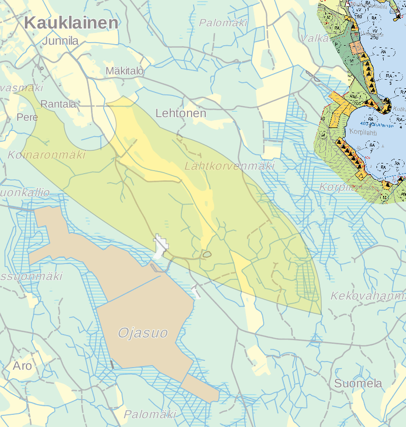 Alue 56, Rauma Metsäisen alueen sijasta voisi ehkä mieluummin