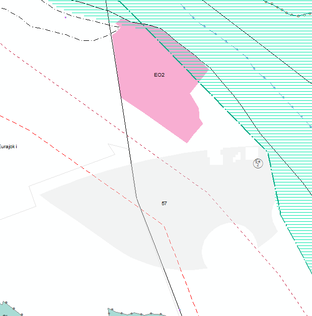 Alue 57, Eurajoki Alue on metsäinen. Kallionoton alue pohjoispuolella on vajaa 40ha.