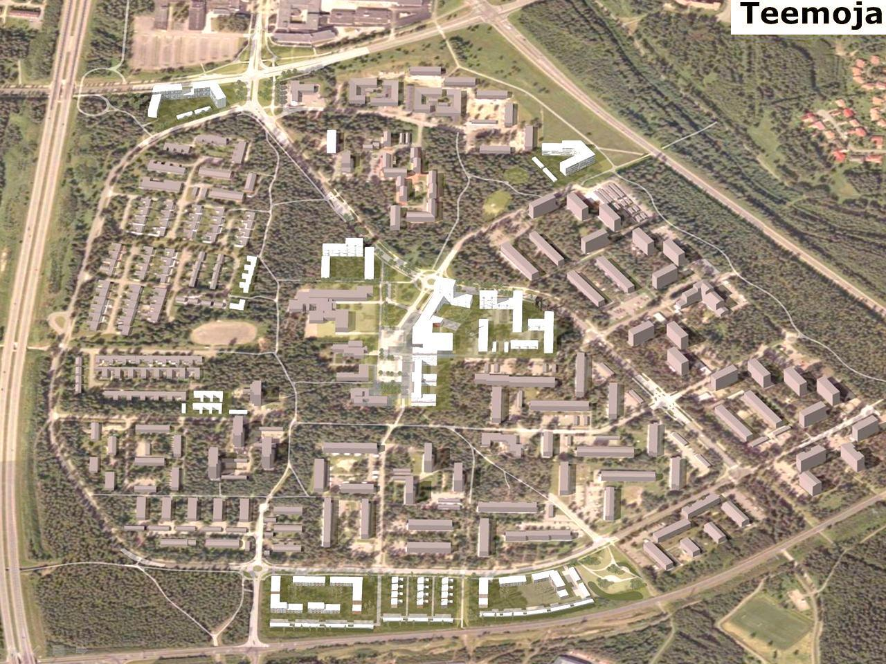 Kaukovainion yleissuunnitelma (yhd.ltk 3/2013) 1. Palvelukeskuksen uudistaminen 2. Täydennysrak.