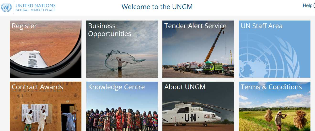 UNGM UN Global Marketplace - hankintaportaali ja tietopankki www.ungm.