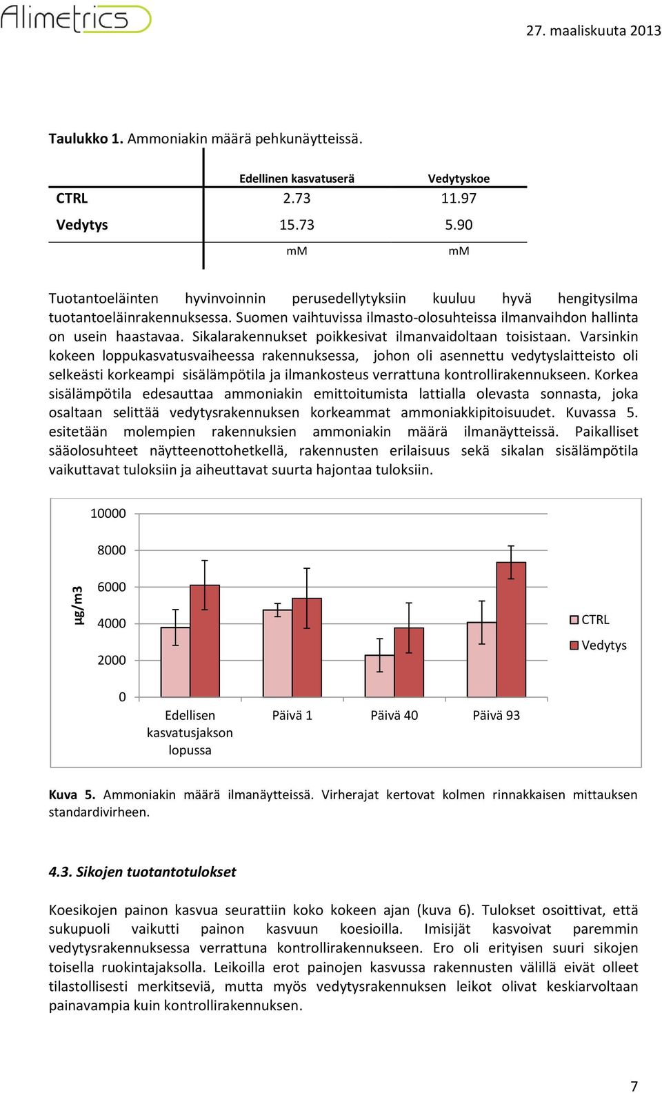 Sikalarakennukset poikkesivat ilmanvaidoltaan toisistaan.