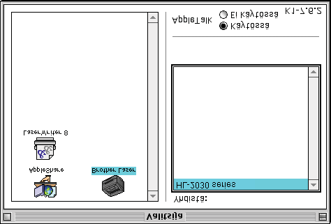 Vaihe 2 Kirjoitinohjaimen asennus Macintosh Mac OS 9. 9.2 Kirjoittimen kytkeminen Macintosh - tietokoneeseen ja ohjaimen asennus Aseta mukana toimitettu CD-ROM-levy CD-ROM-asemaan.