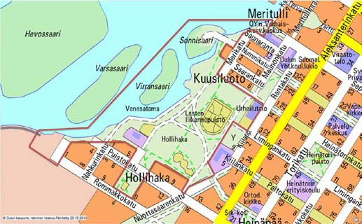41 Tapaus Hollihaka, Oulu Hollihaan puiston uudistaminen Oulussa on käynnissä.