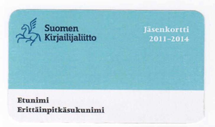 Voit hyödyntää jäsenkorttietuja Ilmainen sisäänpääsy Turun ja Helsingin Kirjamessuille (esiintyjien kulkulupapiste) Liput henkilökunta- tai ammattilaishintaan useisiin teattereihin kautta maan.