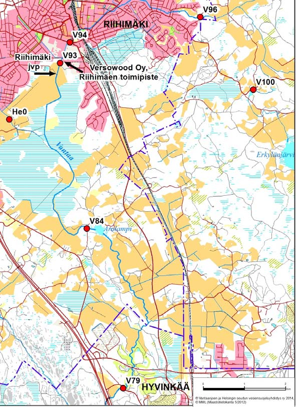 4.1.1 Vantaanjoen yläosa Vantaanjoen Herajoen valuma alue (21.023) joen latvoilta Paalijoen liittymäkohtaan asti on Vantaanjoen yläosan vesimuodostumaa.