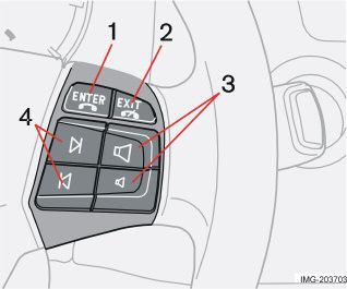 10 Infotainment Puhelintoiminnot (lisävaruste) 10 Vetäkää SIM-kortin pidin (1) pois SIM-kortinlukijasta. Asettakaa SIM-kortti pitimeen niin, että metallipinta jää näkyviin.