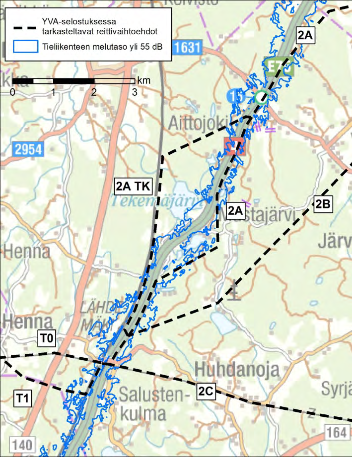 152 400 + 110 kv voimajohto Hikiä Orimattila niillä osuuksilla, jossa uusi voimajohto sijoittuu nykyisen Rautarouvan paikalle. Voimajohtorakenteista voi aiheutua myös muuta kuin koronaääntä.