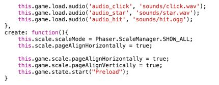 Golfpelin rakenne - phaser statetiedostot state_boot.