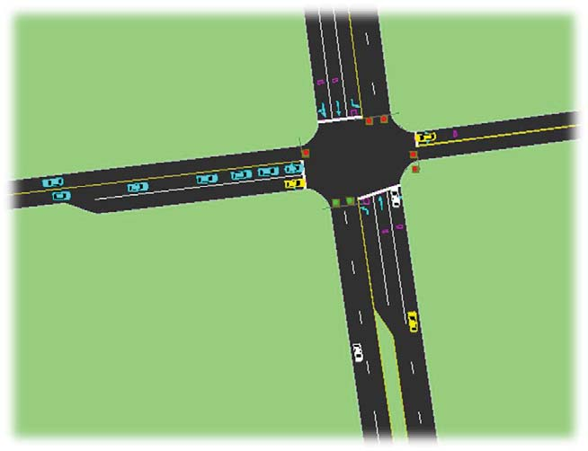 TARKASTELUN LÄHTÖKOHDAT SIMULOINNEISSA KÄYTETYT OLETUKSET Tarkastelut tehtiin Synchro/SimTraffic simulointiohjelmalla.