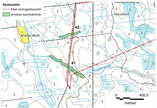 80 (265) Korvennevan tuulivoimapuisto FCG SUUNNITTELU JA TEKNIIKKA OY 41.