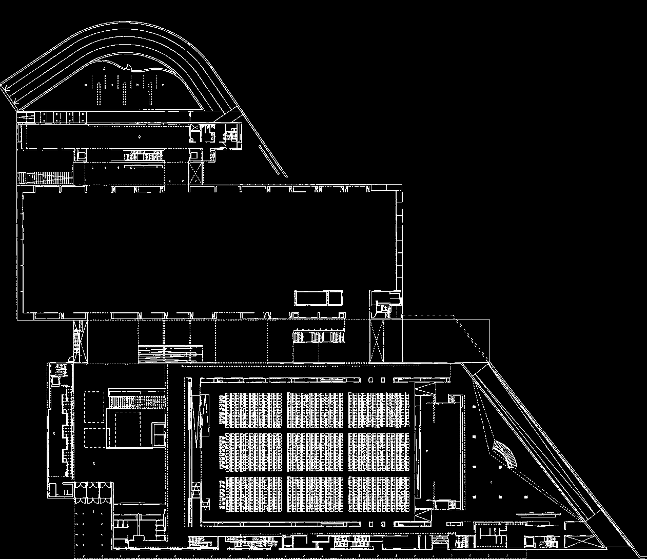 Ground floor 9 10 7 8 CATALUNYA CONVENTION CENTER (1996-2000), BARCELONA The building will be divided into three bodies separated from each other by two interior streets which will allow visual