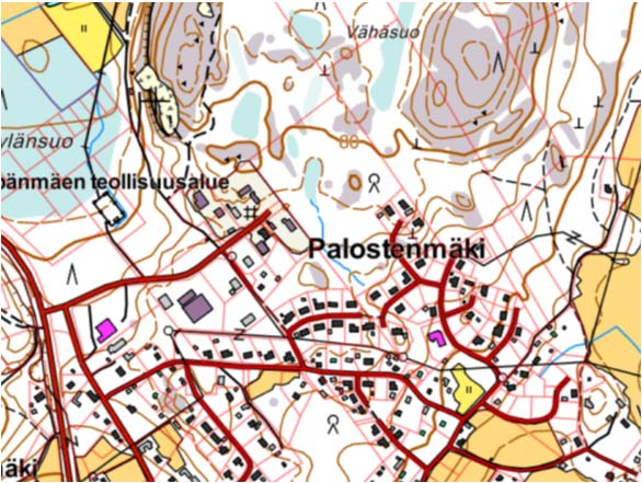 Korttelissa 65 kerrosluku on yksi tai alarinteen puolelta kaksitasoratkaisun salliva ½ k I. Korttelissa 99 kaava sallii joko yksi- tai kaksitasoratkaisun (Iu3/4).