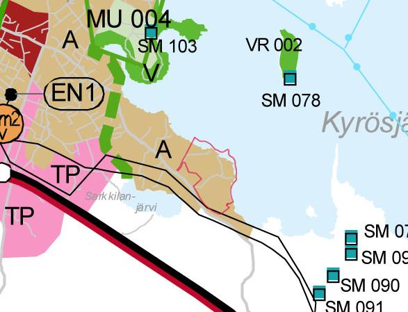 3 SUUNNITTELUN LÄHTÖKOHDAT, TEHDYT SELVITYKSET JA AIEMMAT SUUNNITELMAT Maakuntakaava 2 Aluetta koskee vahvistettu Pirkanmaan 1. maakuntakaava. Kaava on ns.