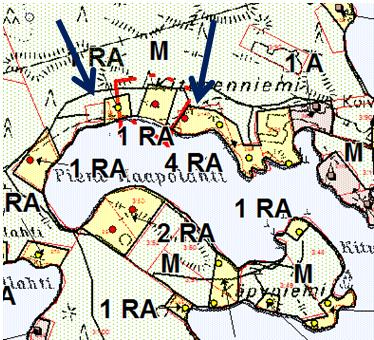 FCG Suunnittelu ja tekniikka Oy Kaavaselostus 11 ( 21 ) Muutoksen jälkeen Muutosalue 5. Muutosalueella 5.