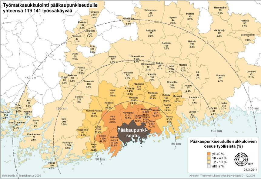 HSY:n Seutu- ja ympäristötieto Seudullista tietoa ja tietopalvelua suunnitteluun ja