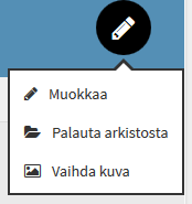 3.5 Kurssi: Arkistointi ja arkistosta palauttaminen Kursseja ja oppitunteja voi siirtää arkistoon, jolloin osallistujat eivät näe niitä Arkistoidut eivät poistu lopullisesti vaan ne voi tarvittaessa