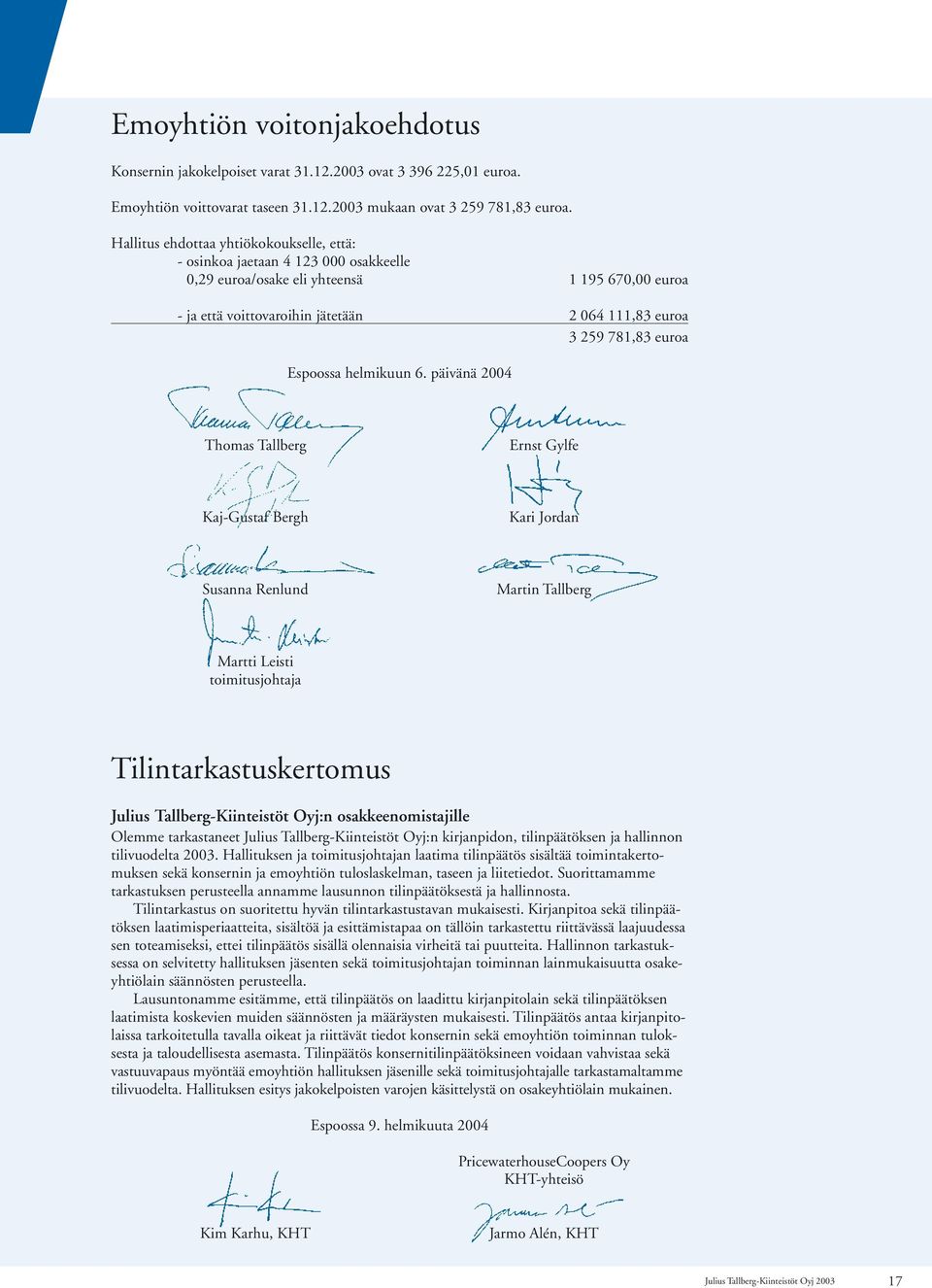euroa Espoossa helmikuun 6.