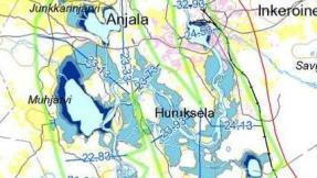 Mille alueelle tulva leviää tietyllä 10 vedenkorkeudella?