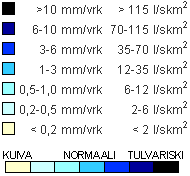 Reaaliaikaiset vesitilannekartat: Valuntakartta