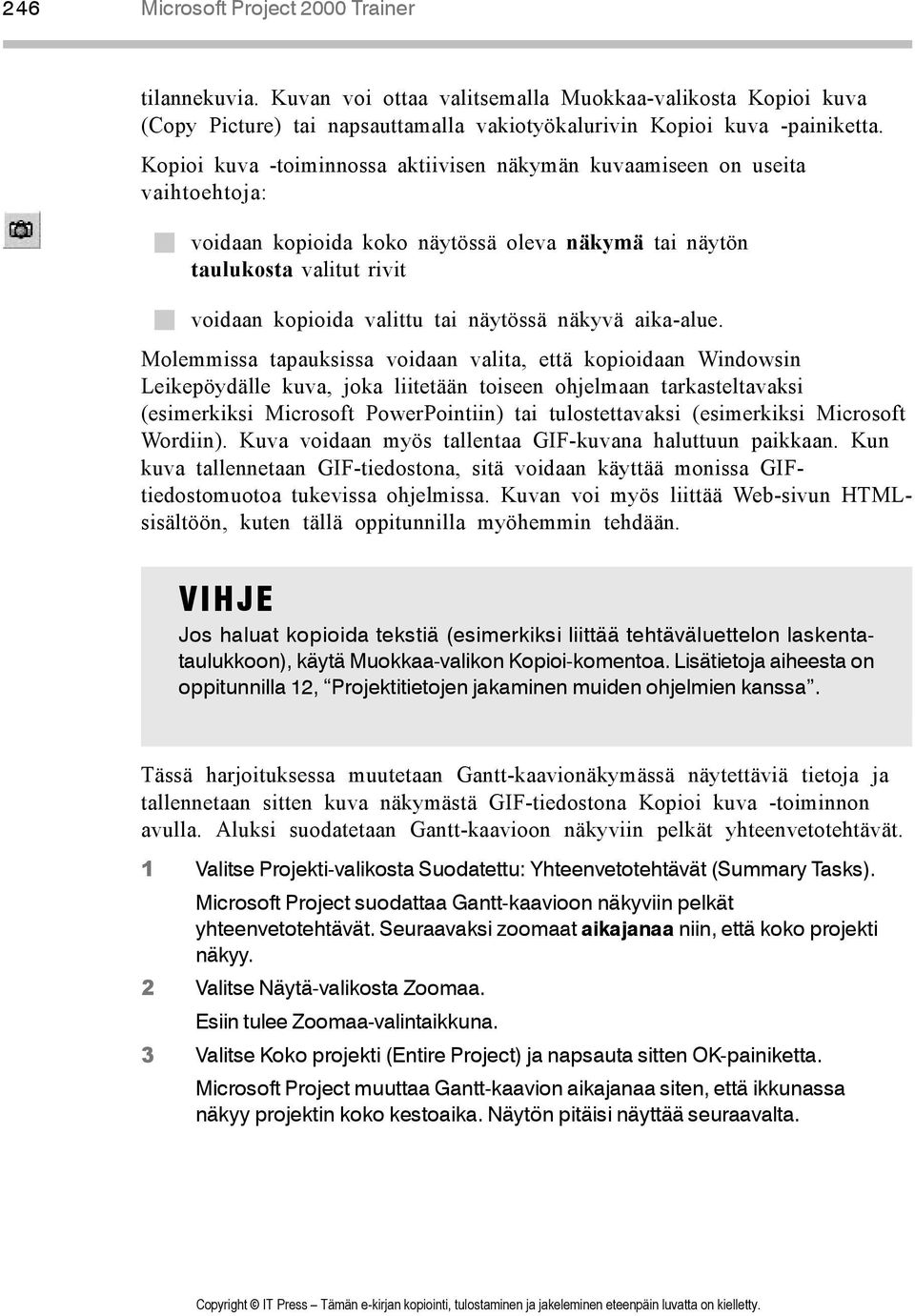 näytössä näkyvä aika-alue.