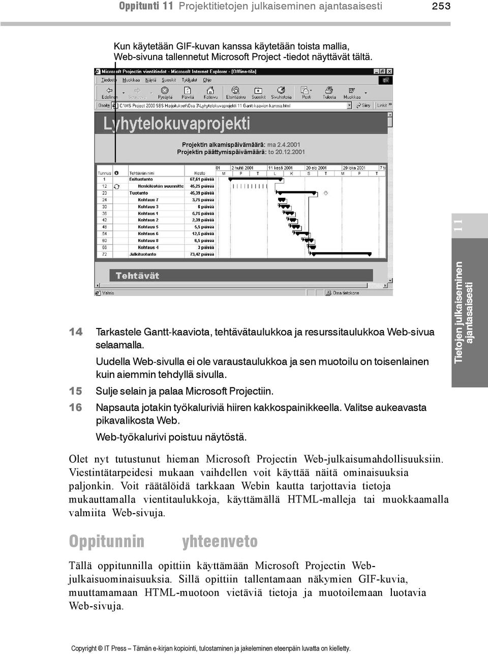16 Napsauta jotakin työkaluriviä hiiren kakkospainikkeella. Valitse aukeavasta pikavalikosta Web. Web-työkalurivi poistuu näytöstä.