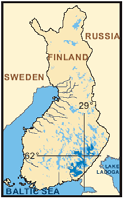 Lähde: Sipilä ym. 2005 täydennettynä vuosien 2005 ja 2009 aineistoilla. *Leutojen talvien vuoksi keväiden 2006 ja2007 pesäaineistot soveltuvat huonosti kannan koon arviointiin.