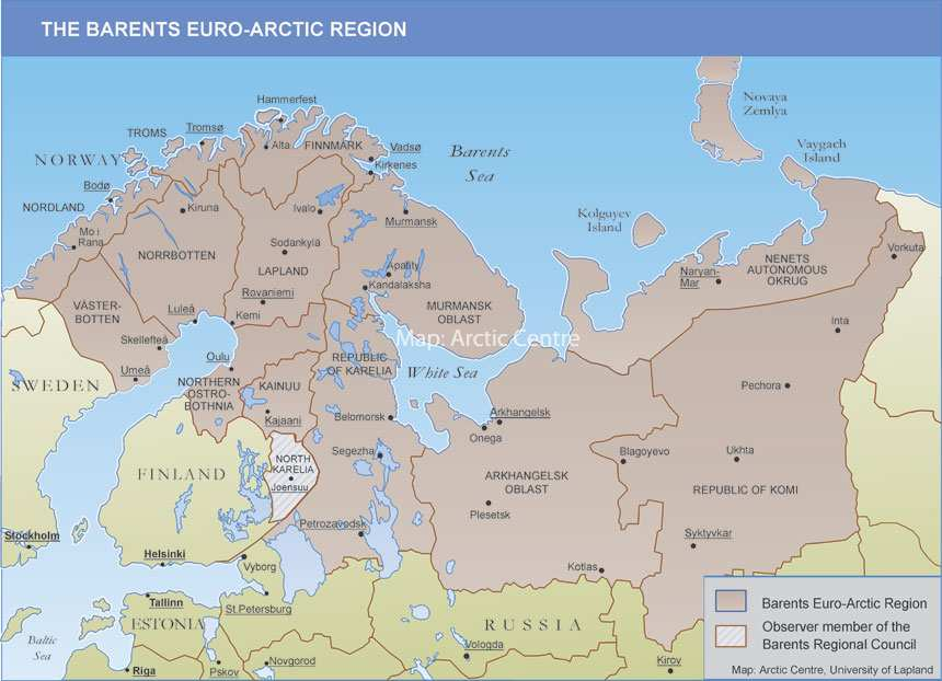 Barents/Arktinen alue