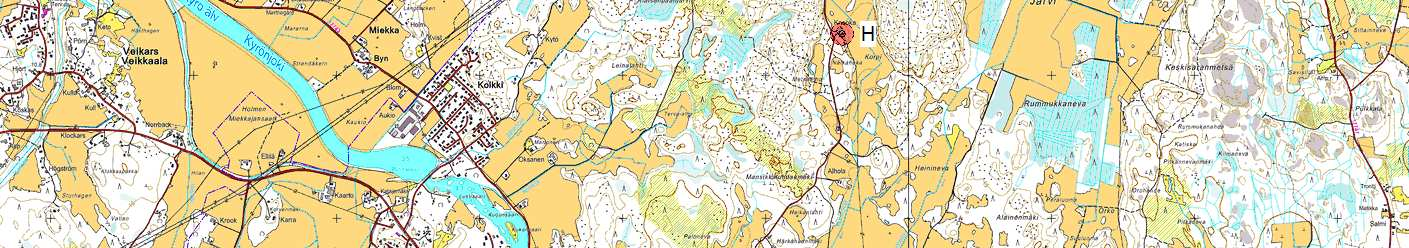 Project: Merkkikallio DECIBEL - Map 8,0 m/s Calculation: SWT3.3-130 x 22 x HH155 WindPRO version 2.9.269 Nov 2013 Printed/Page 19.10.