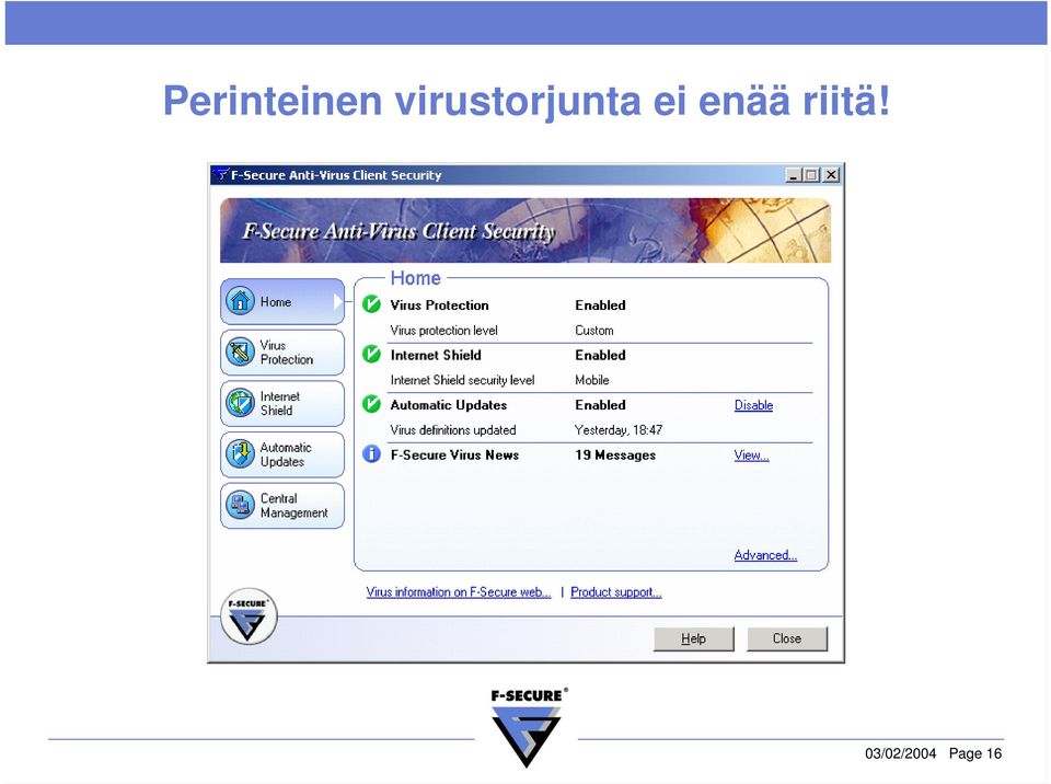 ei enää riitä!