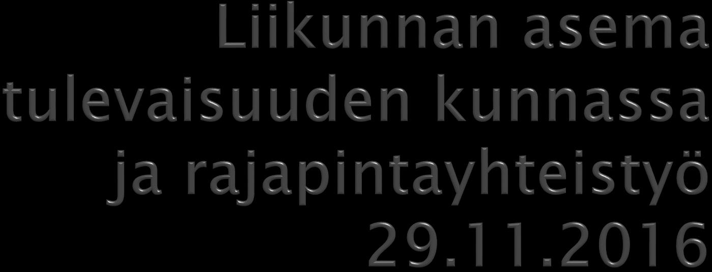 Liikuntatoimen ylitarkastaja Satu