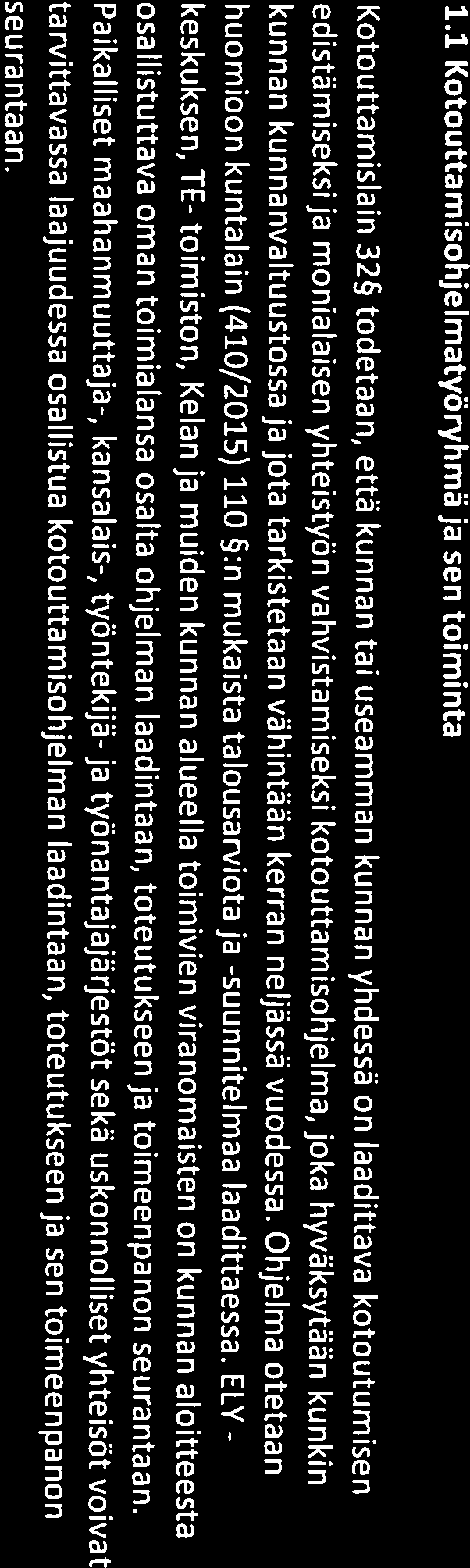 1 1. ]OHDANTO Maahanmuuttajat kaipaavat tietoa omista oikeuksistaan ja velvollisuuksistaan Suomessa, sekä siitä mistä he voivat tietoa hankkia.