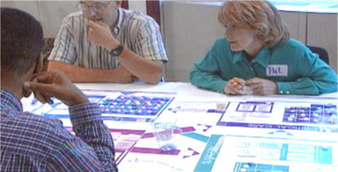Lean Lego Game - 4 Rounds to Successful Lean Training The Game: The game is played with 4 teams of operators who work different stations. 1. First team sorts the Lego bricks into colours 2.