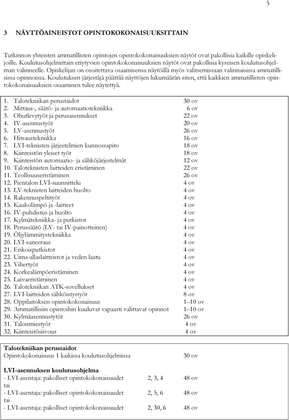 Opiskelijan on osoitettava osaamisensa näytöillä myös valitsemissaan valinnaisissa ammatillisissa opinnoissa.