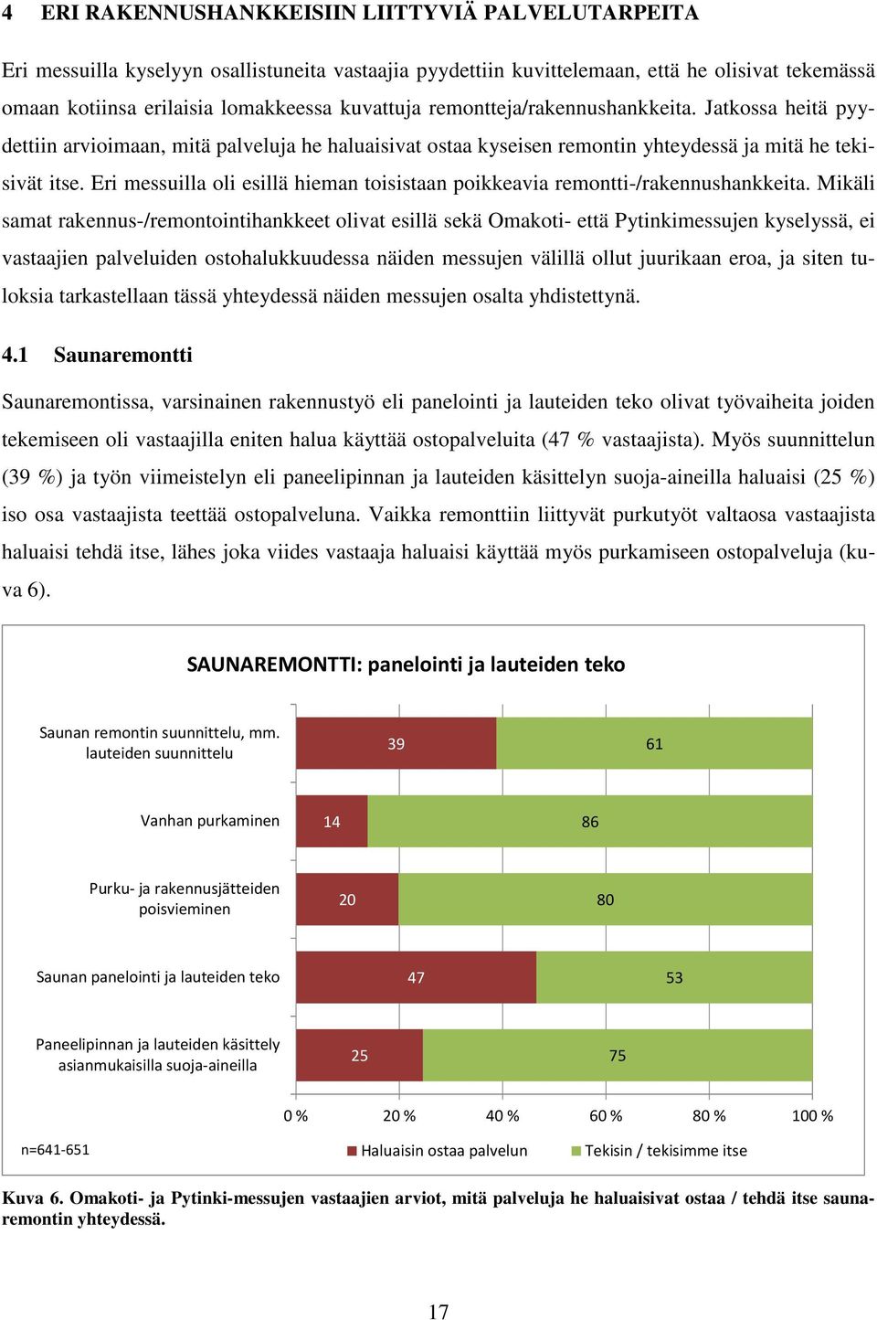 Eri messuilla oli esillä hieman toisistaan poikkeavia remontti-/rakennushankkeita.