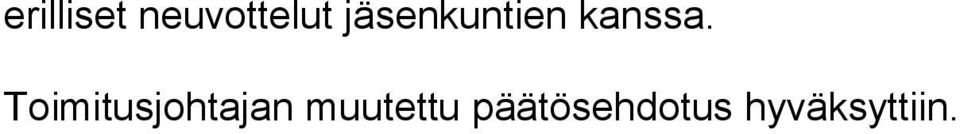 Toimitusjohtajan