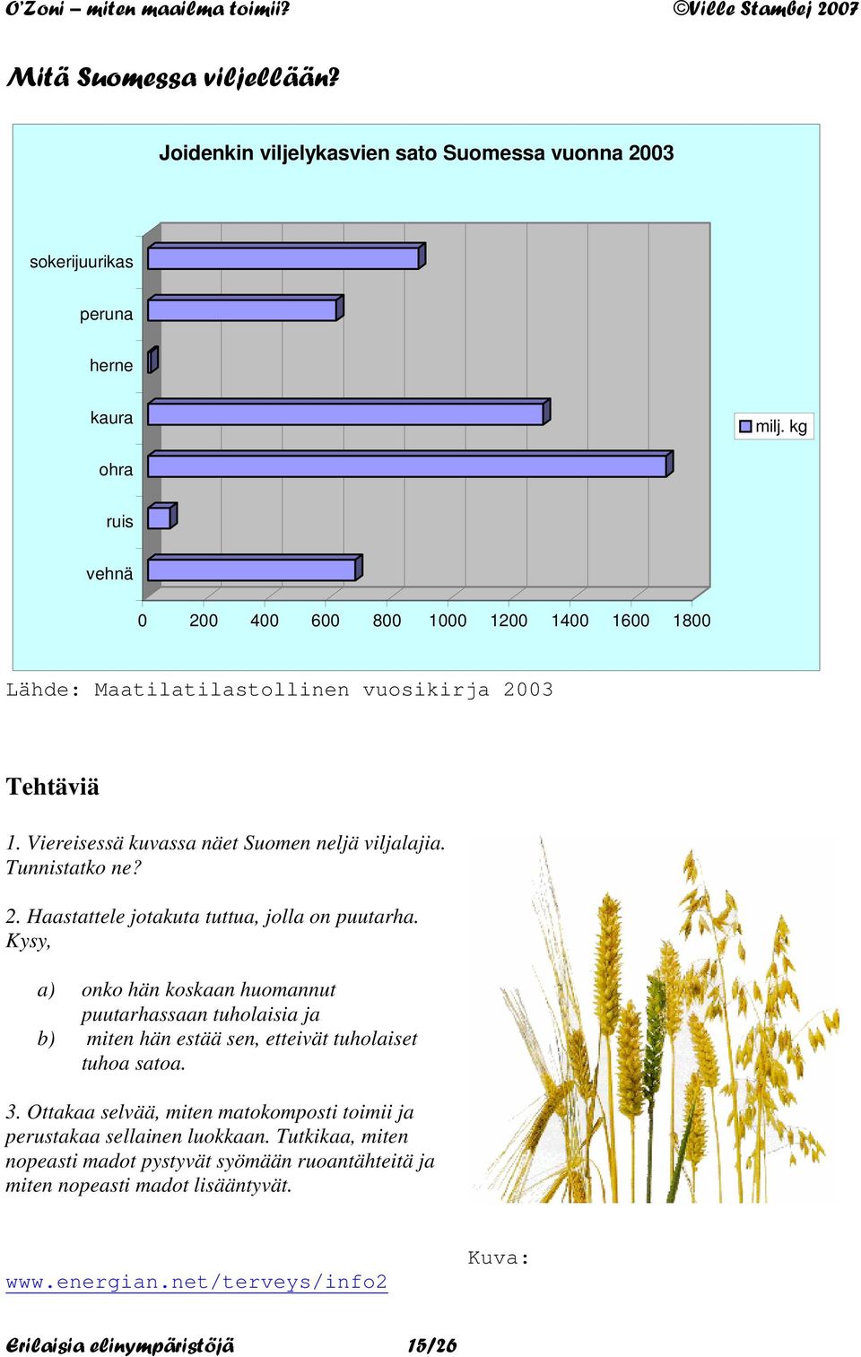 Tunnistatko ne? 2. Haastattele jotakuta tuttua, jolla on puutarha.