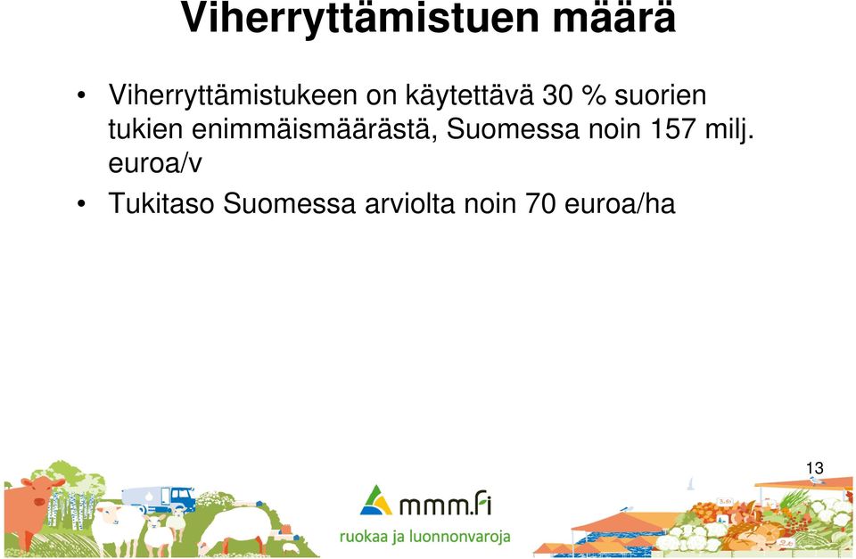 enimmäismäärästä, Suomessa noin 157 milj.