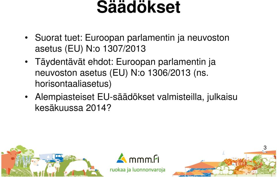 neuvoston asetus (EU) N:o 1306/2013 (ns.