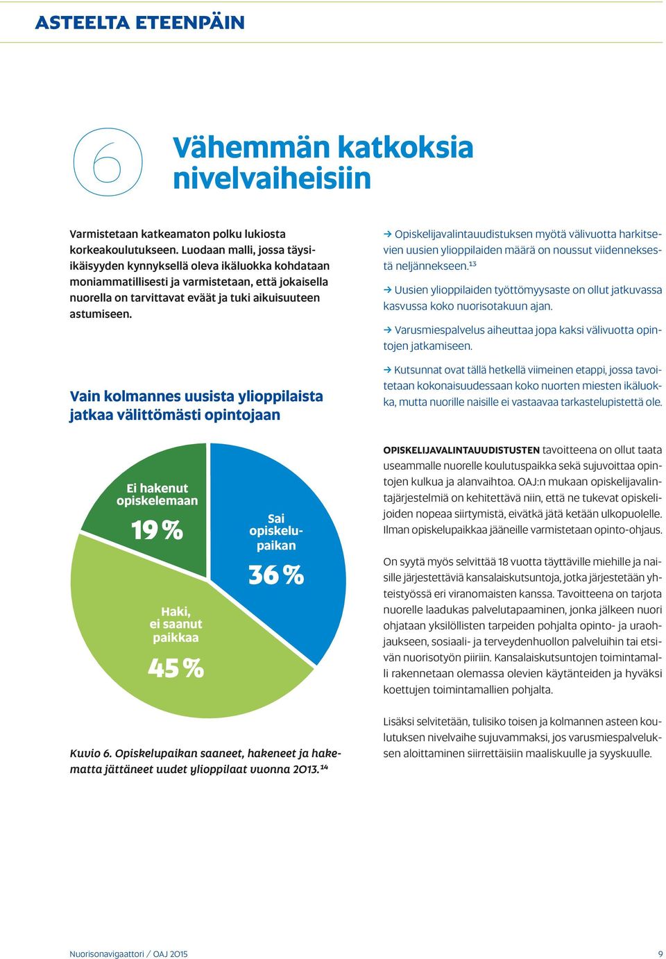 Vain kolmannes uusista ylioppilaista jatkaa välittömästi opintojaan Opiskelijavalintauudistuksen myötä välivuotta harkitsevien uusien ylioppilaiden määrä on noussut viidenneksestä neljännekseen.