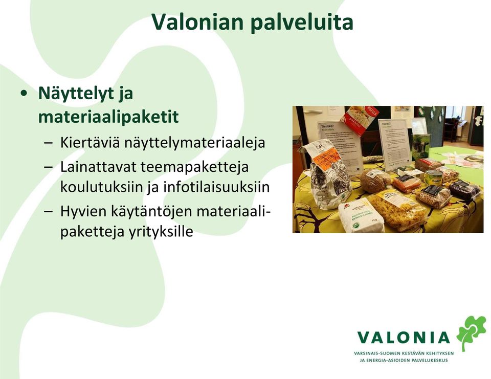 Lainattavat teemapaketteja koulutuksiin ja