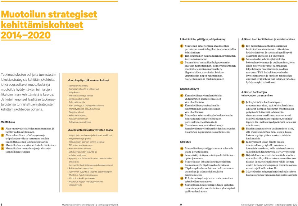 Jatkotoimenpiteet laaditaan tutkimustulosten ja tunnistettujen strategisten kehittämiskohteiden pohjalta.